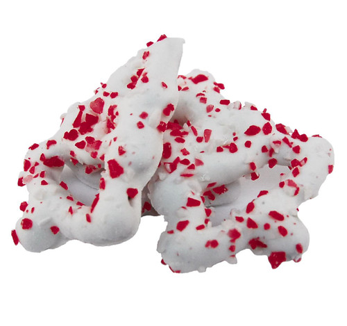 Yogurt Tree Pretzels with Crushed Peppermint 14lb