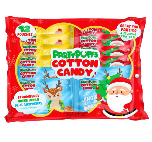 Party Puffs Cotton Candy 6/12ct