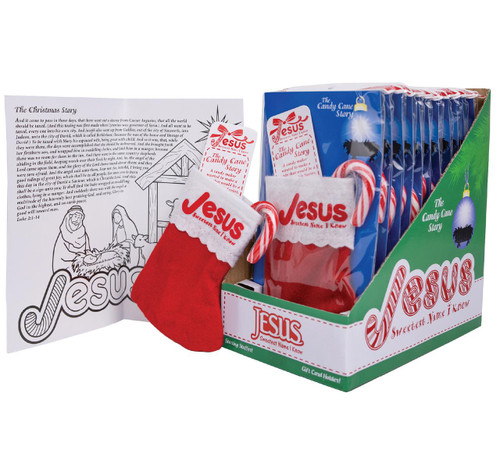 Candy Cane Stocking Set 12ct