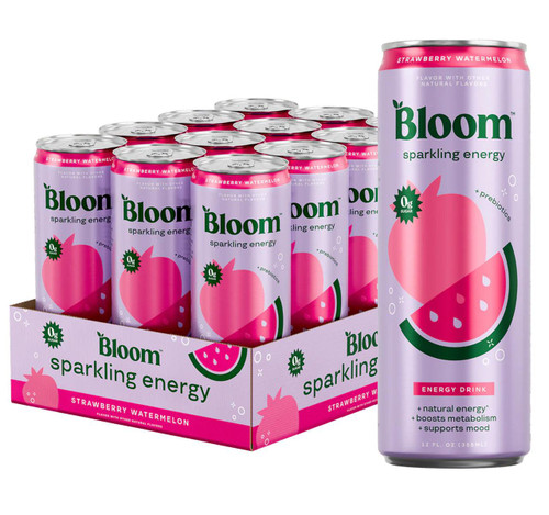 Strawberry Watermelon Bloom Energy Drink 12/12oz