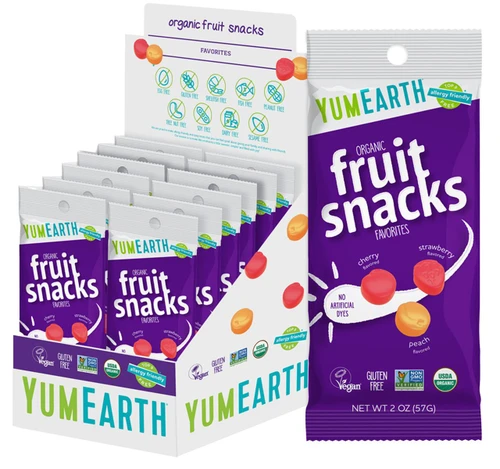 Organic Fruit Snacks 4/12ct