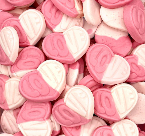 Swedish Sweet Strawberry & Vanilla Hearts 20lb