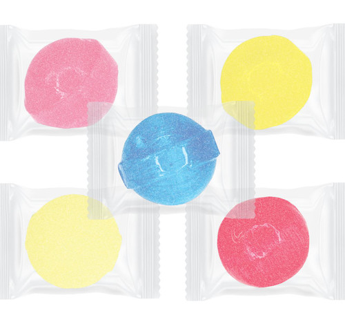 Natural Assorted Sour Powder Flavor Drops Wrapped 10lb