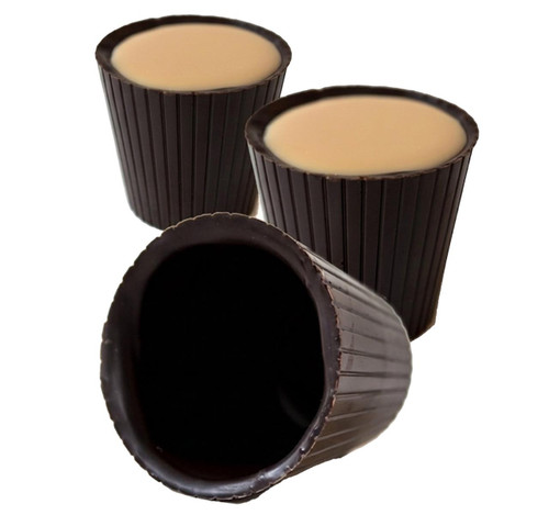 Dark Chocolate Dessert Glasses 9/16ct