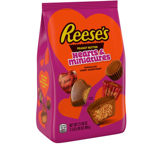 Reese's Peanut Butter Hearts & Miniatures 12/21.49oz