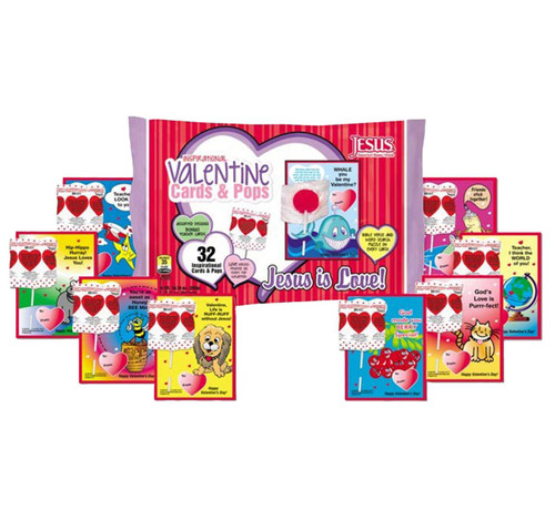 Inspirational Valentine Cards & Pops 12/10.16oz
