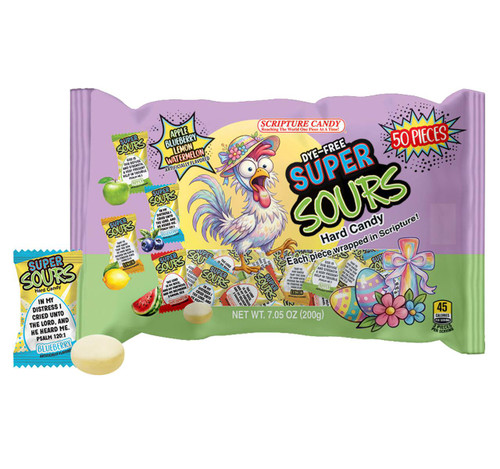 Dye-Free Super Sours Hard Candy 8/7.05oz