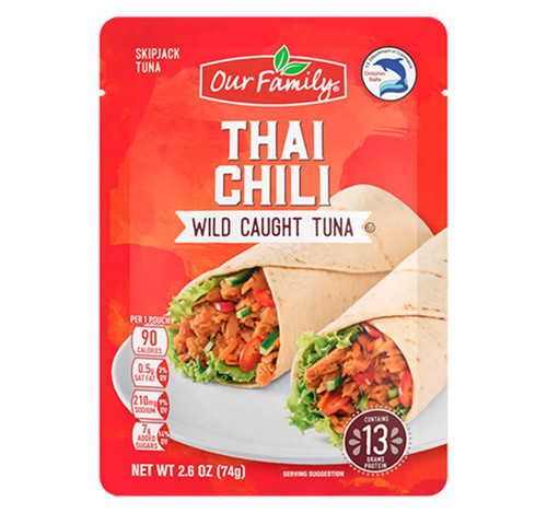 Thai Chili Wild Caught Tuna, Pouch 24/2.6oz