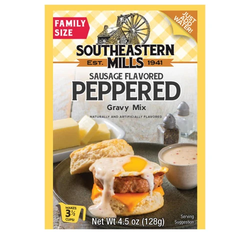 Sausage Flavored Peppered Gravy Mix 12/4.5oz