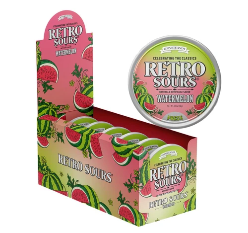 Watermelon Retro Sours Tin 48/2.12oz