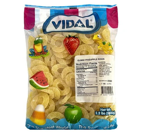Gummi Pineapple Rings 12/2.2lb