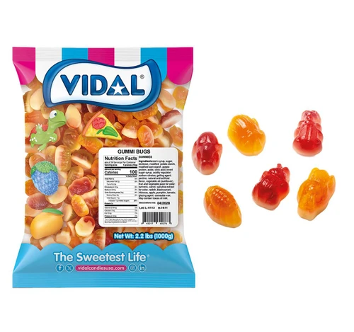 Jelly Filled Gummi Bugs 12/2.2lb