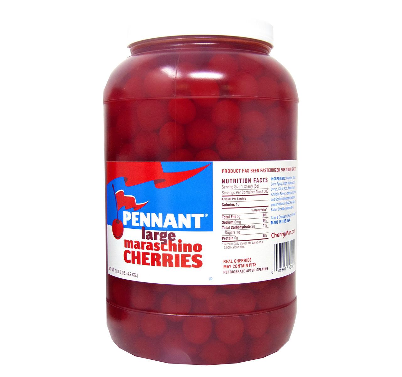 Large Maraschino Cherries without Stems 4/1gal