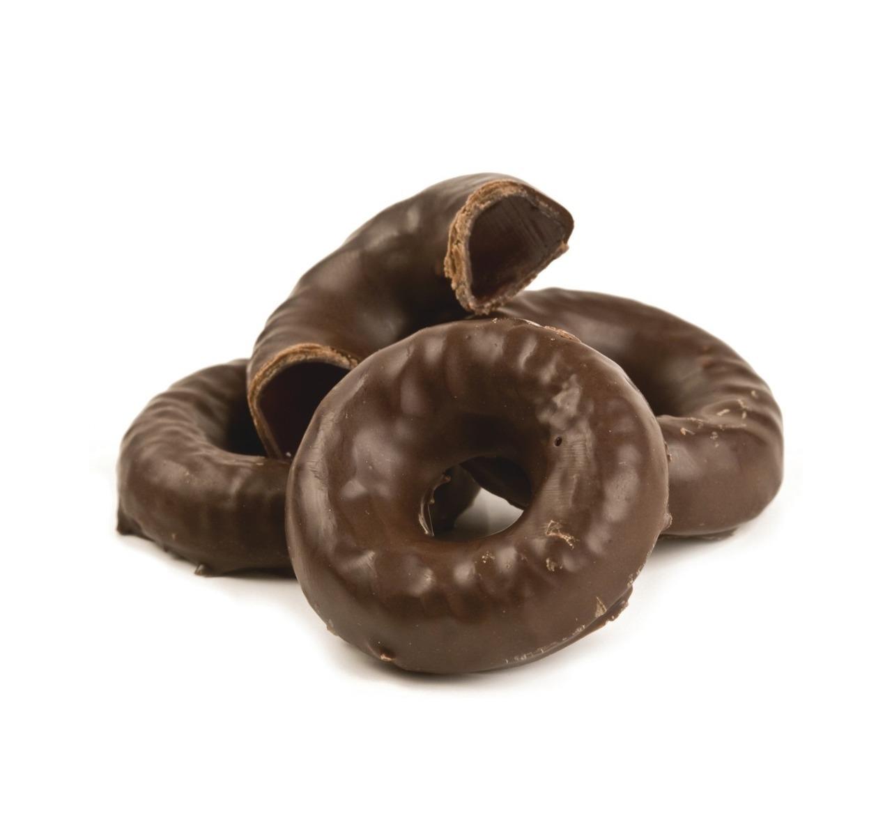 Chocolate Covered Raspberry Jell Rings 5lb