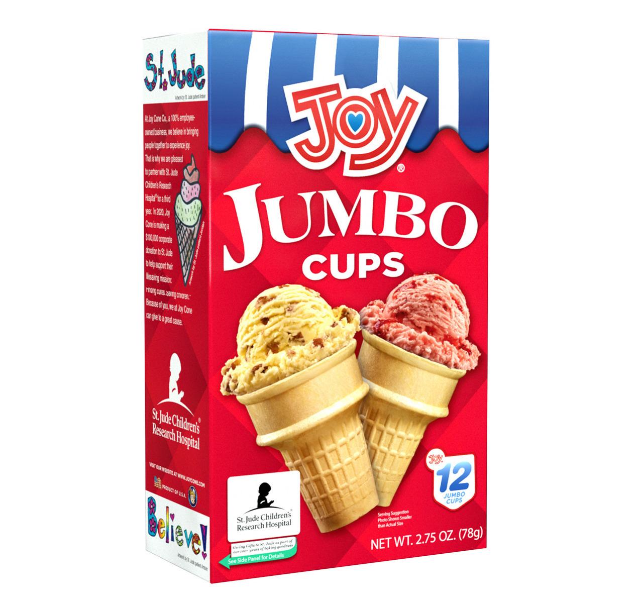 Jumbo Cake Cone Cups 12/12ct