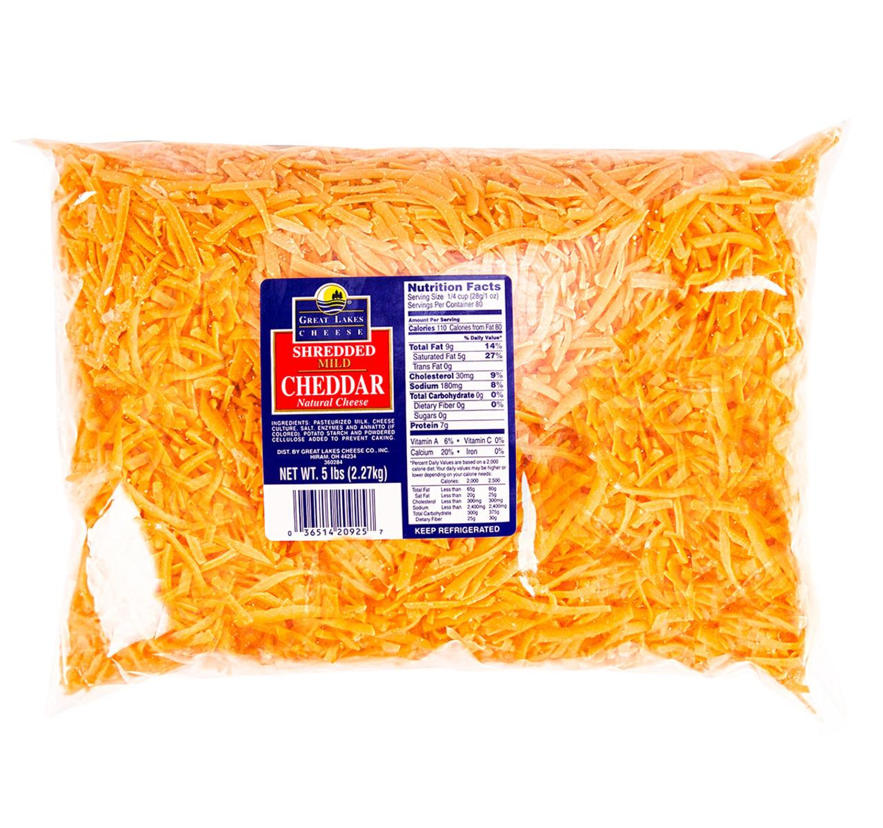 Cheswick Mild Cheddar Cheese, Fancy Shredded, 5 lbs