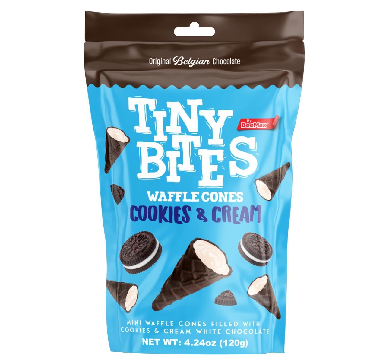 Cookies & Cream Tiny Bites Waffle Cones 12/4.24oz