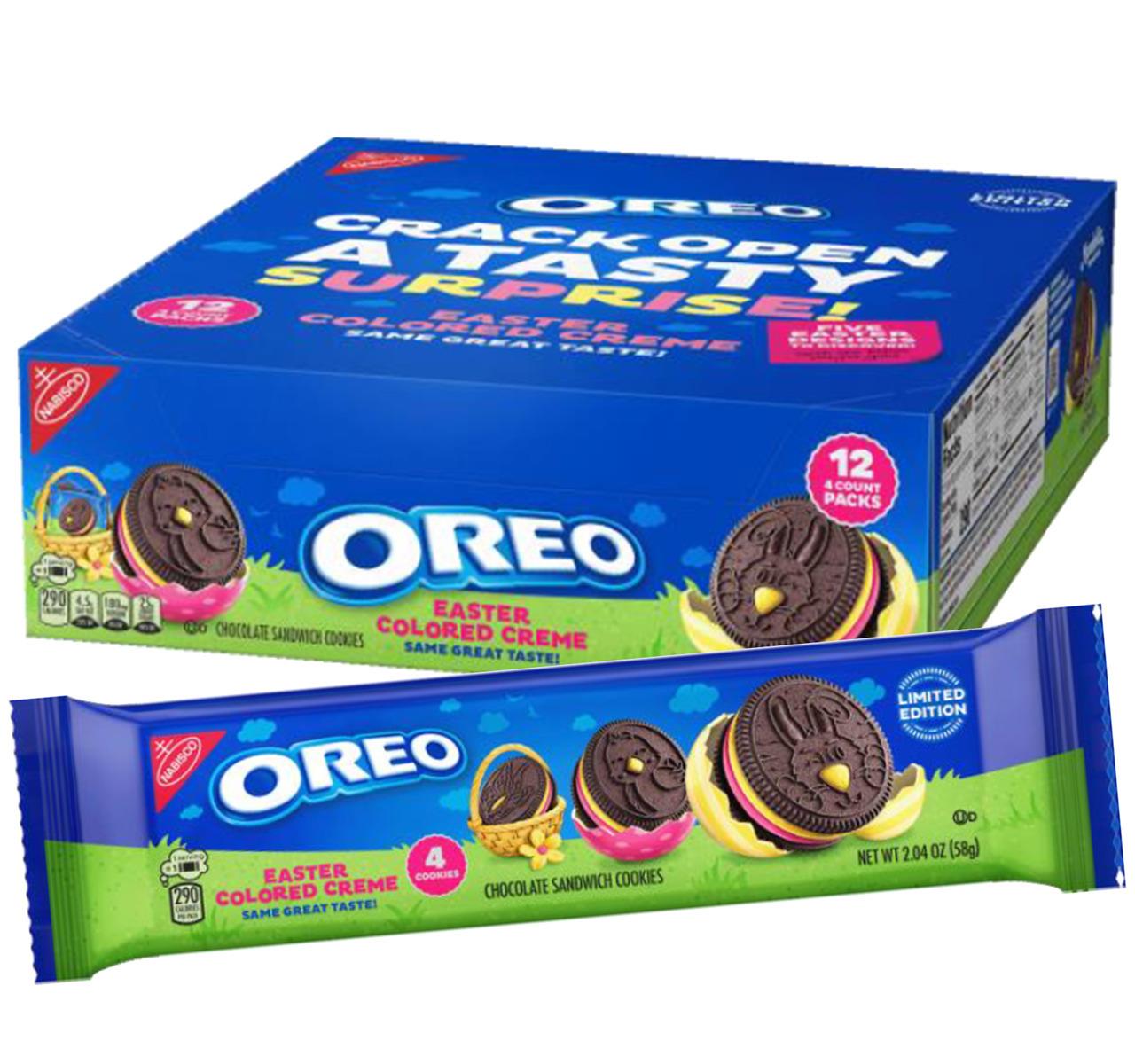 クッキー＆クリーム Oreo Colored Creme King Size Sandwich Cookies 12/2.04oz