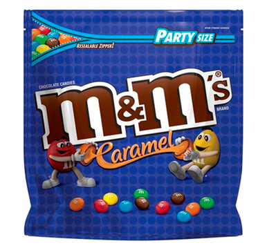 M&M's Caramel Milk Chocolate Christmas Candy, Party Size, 34 oz Resealable  Bulk Candy Bag