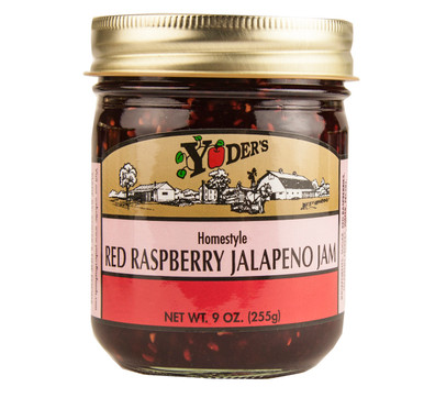 Yoder's Red Raspberry Jalapeno Jam 12/9oz