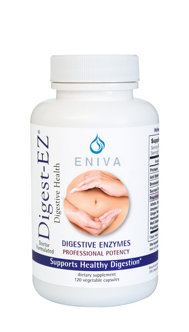 Eniva Digest-EZ, 120 caps, broad spectrum digestive supplements , herbal components, activating alfalfa nutrients, metabolic enzyme Catalase, aids digestion, supports proper digestion, reinforces immune system, helps eliminate allergens, circulation, increase energy levels, breaks down fats, contributes toward weight loss, aids body in elimination,* Product ID 17004