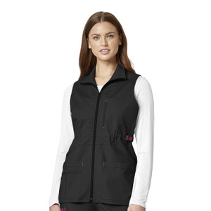 (8908) WonderFLEX Scrubs Women's Utility Zip Fashion Vest