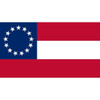 1st National Confederate Flag 13 Stars 3x5 Economical