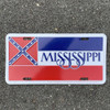 Mississippi with Mississippi License Plate