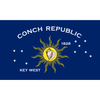 Conch Republic Flag - Key West Flag - 12x18 inch - grommets