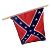 Rebel Single Sided Car Flag