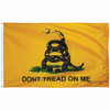 Gadsden Flag - Yellow - Don't Tread On Me - Double Sided Nylon Printed