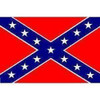 Rebel Flag, Confederate Battle Flag 12 x 18 inch on Stick
