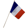 France Flag 12 x 18 inch on Stick