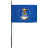 U.S. Air Force USAF Flag 4x6 inch on a stick