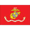 USMC Marine Corps Flag 4 X 6 inch on stick