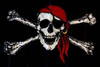 Jolly Roger Red Hat Flag - Standard