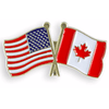 USA Canada (combined) Flag Lapel Pin