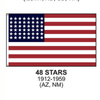 48 Star American Flag - Nylon Sewn Applique Stars Made in USA