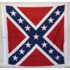 Confederate Artillery Battle Flag (Square With White Border) 12 X 12 Inch
