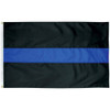 Police Thin Blue Line Flag - Outdoor - Nylon Cut and Sewn (Made in America)