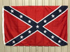Rebel Confederate Battle Flag, Dyed Nylon Flag 4 ft x 6 ft. (USA MADE)