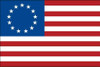 Betsy Ross Flag 3x5 ft Made in USA  Pole Hem - Sleeve Hoist