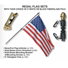Regal Outdoor Fiberglass Flag Mounting Kit  with Solid Brass Mounting Bracket