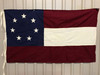 Antiqued Confederate First National 7-Star Cotton Flag 3x5 ft. with ties (Re-enactor Quality)