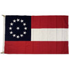 First National Confederate Flag - Cotton - 13 Star 1 in middle - 3 x 5 ft.