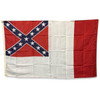 10x15 3rd National Confederate Flag 2ply Nylon Embroidered