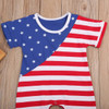 2017 New Stars Stripes Flag Pattern Rompers Cotton