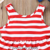 Striped 4th of July Baby Boy Girl USA Flag Shirt