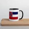 Mississippi Flag Mug with Color Inside