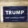 12x18 inch Double Sided Trump Keep America First Flag Knitted